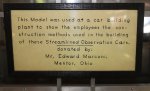 Streamlined Observation Car Model Sign